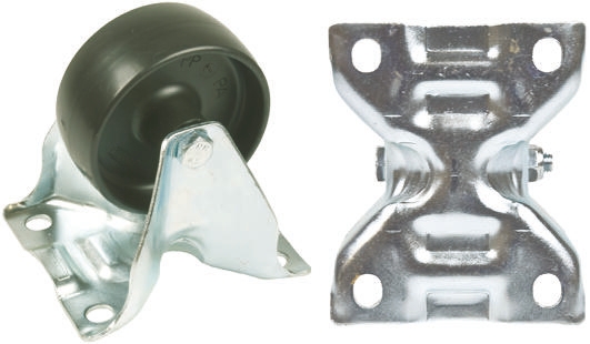 Tente Fixed Castor Wheel, 125kg Capacity, 80mm Wheel