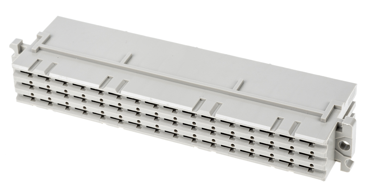 HARTING 09 06 48 Way 3.81 mm, 5.08 mm Pitch, Type F, 3 Row, Straight DIN 41612 Connector, Socket