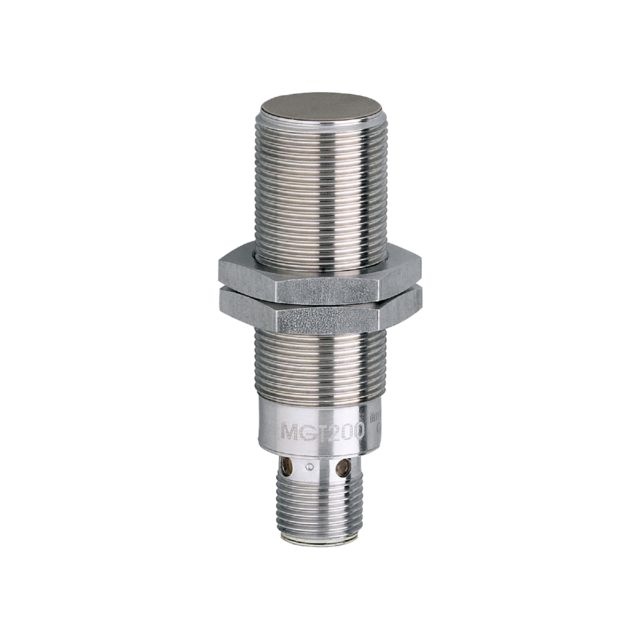 ifm electronic Inductive Threaded Barrel Magnetic Proximity Sensor, M18, 100 mm Detection, PNP NO, 10 → 30 V dc