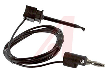 Mueller Electric Test lead, 5A, 300V, Black, 0.9m Lead Length