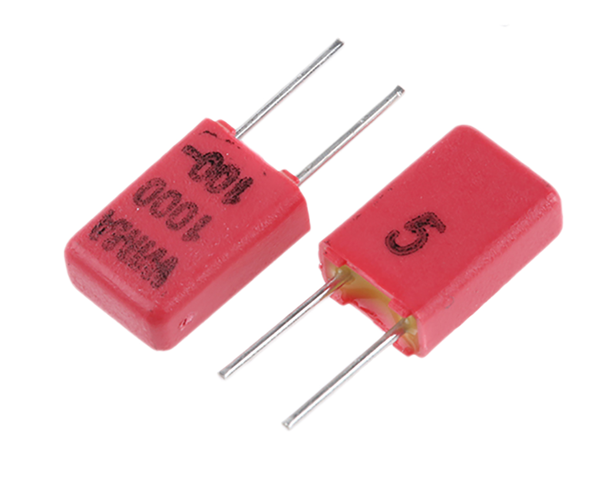 WIMA FKP2 Polypropylene Film Capacitor, 63 V ac, 100 V dc, ±5%, 1nF, Through Hole