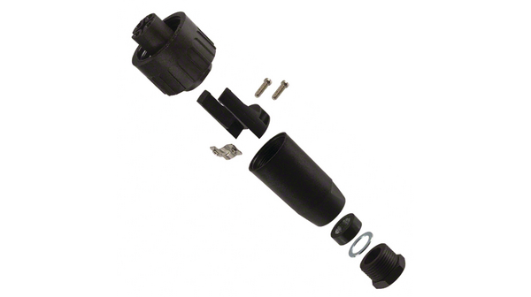 Amphenol Industrial Socket, 4 Contacts, Cable, 9.5 mm Connector, Socket, Female, IP67, C16-1 old Series