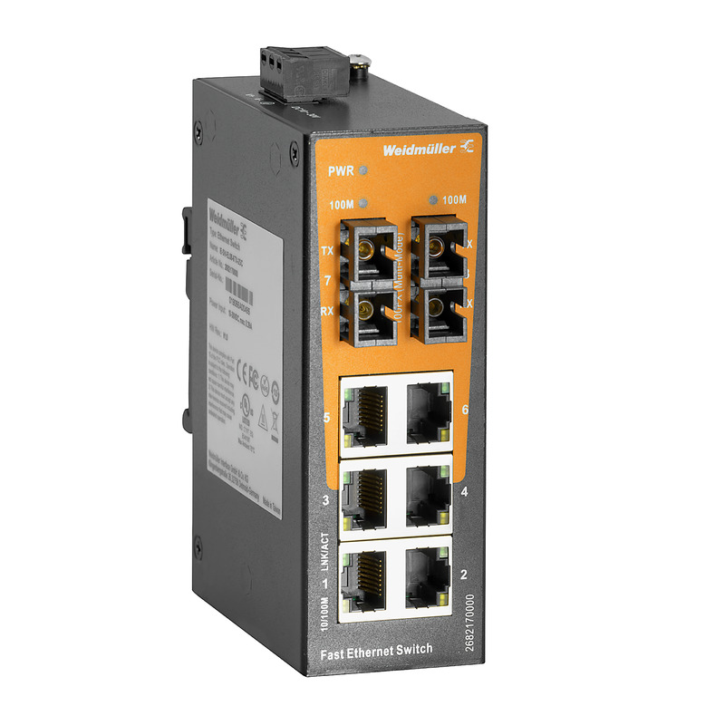 Weidmüller Unmanaged 6 x RJ45 Port Network Switch