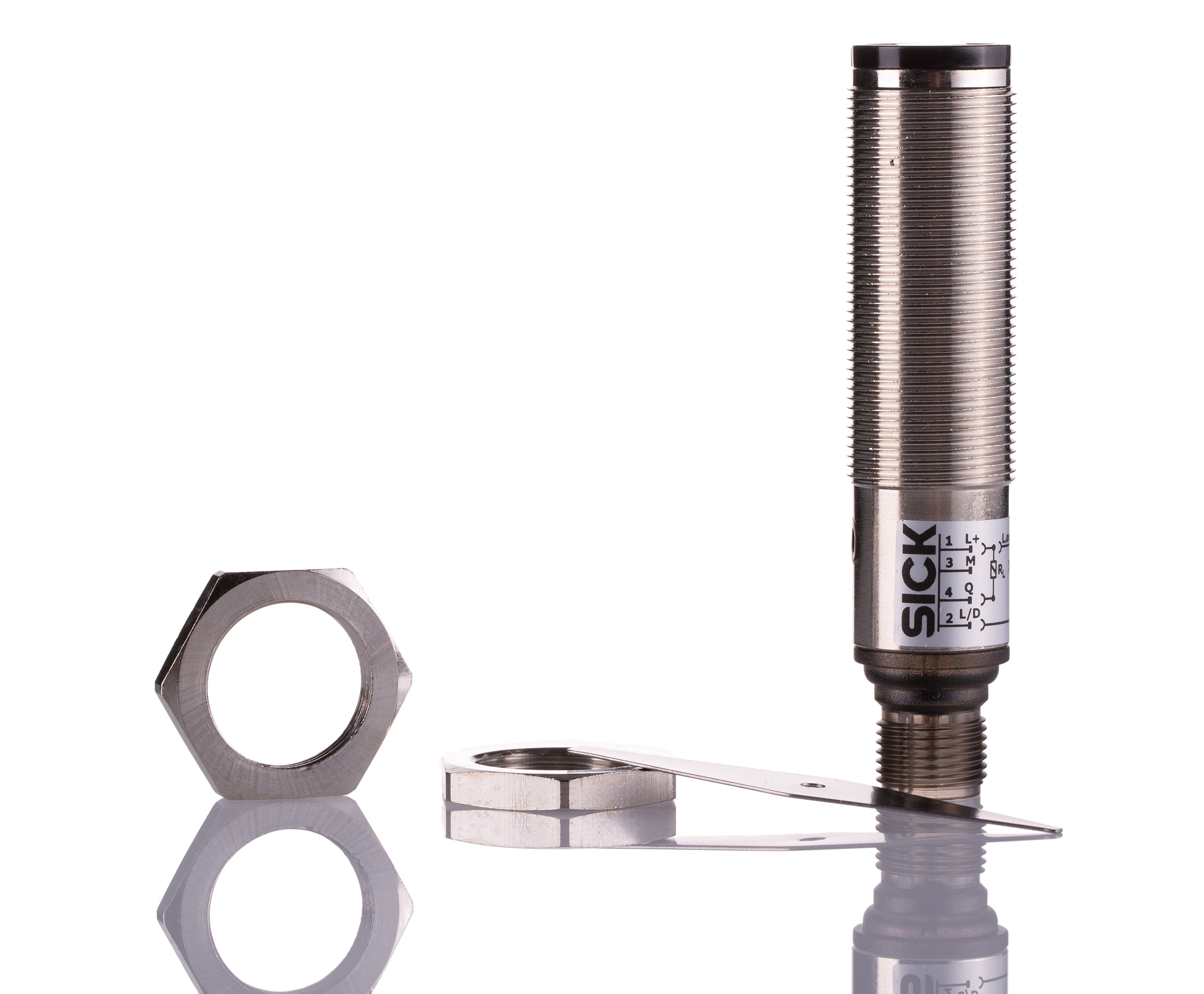 SICK Energetic Photoelectric Sensor, Barrel Sensor, 3 mm → 200 mm Detection Range