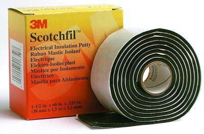 3M Scotchfil Black Synthetic Rubber Electrical Tape, 38mm x 1.5m