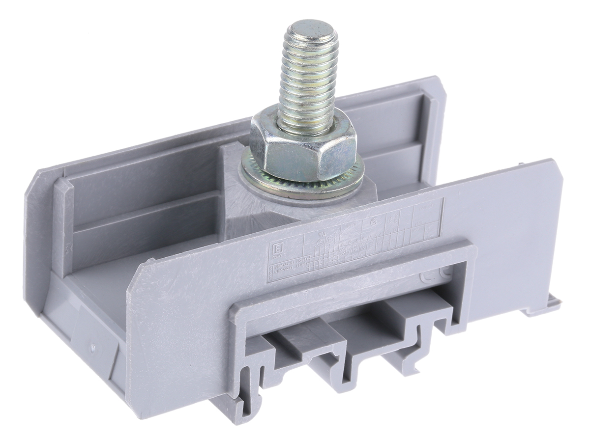 Entrelec 1SNA115150R2500 SNA Series Grey, 120mm², Single-Level, Bolt Termination