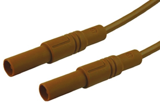 Hirschmann Test & Measurement, 32A, 1000V ac/dc, Brown, 2m Lead Length