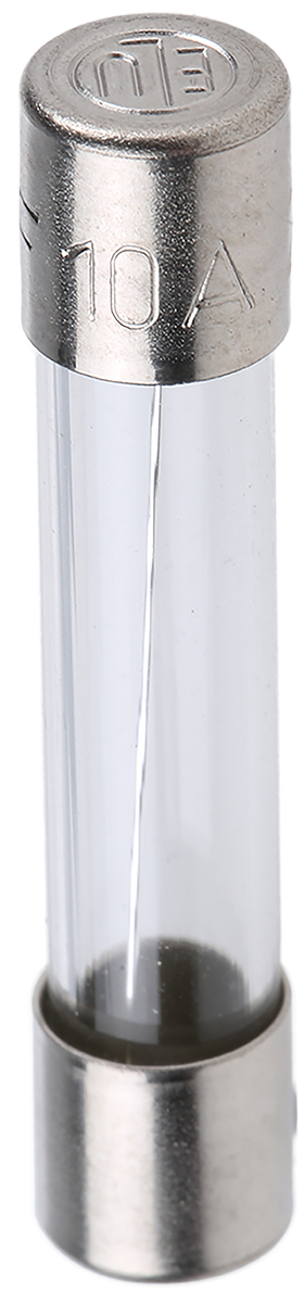 SIBA 10A Glass Cartridge Fuse, F, 6.3 x 32mm