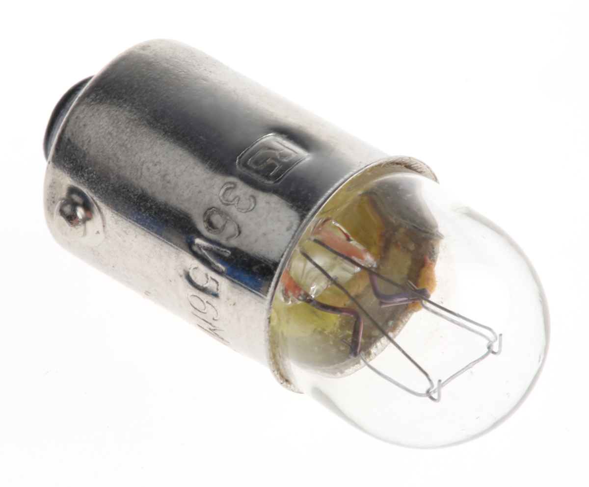 RS PRO BA9s Indicator Light, Clear, 36 V, 56 mA, 5000h