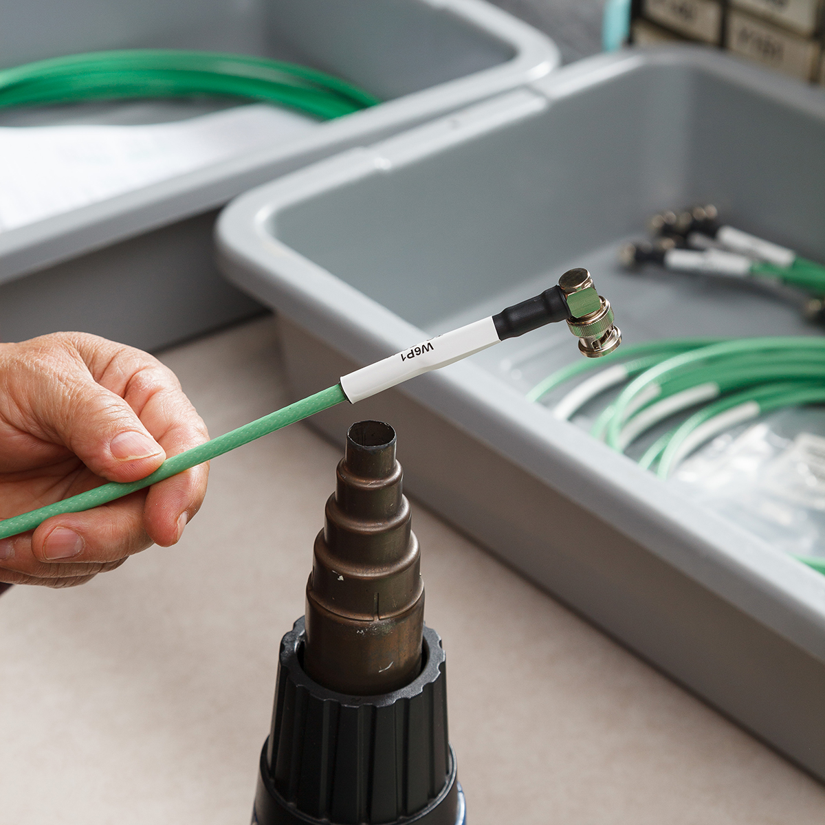 Brady Flame Retardant Polyolefin White Cable Sleeve, 42.16mm Diameter, 50.8mm Length, PermaSleeve Series