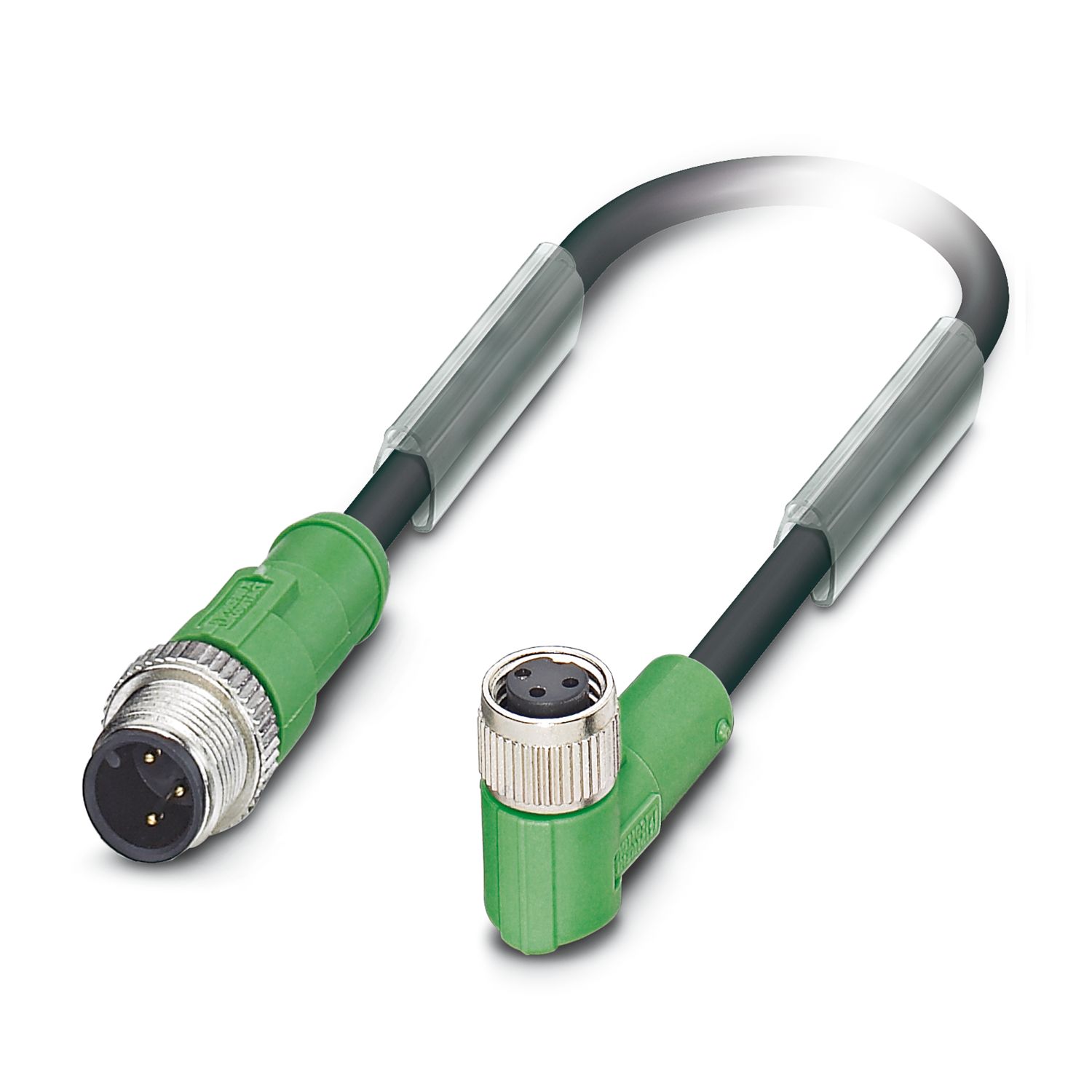 Phoenix Contact Male 3 way M12 to Female 3 way M8 Sensor Actuator Cable, 3 m
