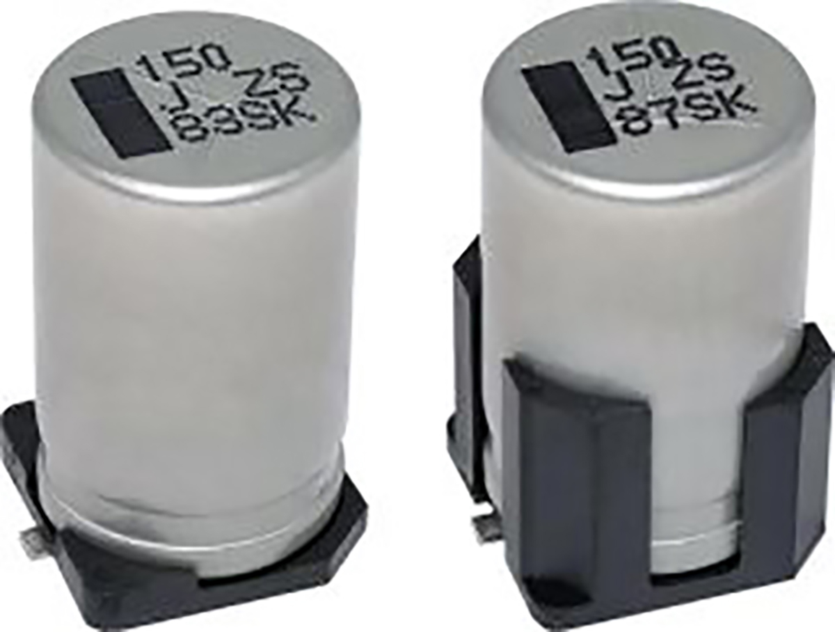 Panasonic 220μF Surface Mount Polymer Capacitor, 50V dc