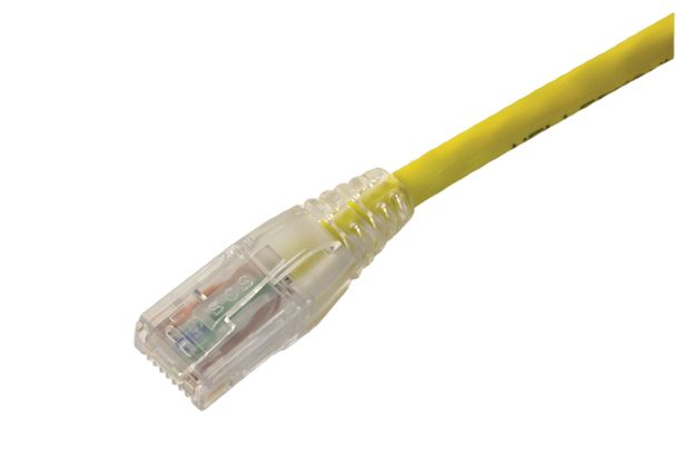 HellermannTyton Connectivity, 1m Cat6, Yellow RJ45 to RJ45, Unshielded, Terminated