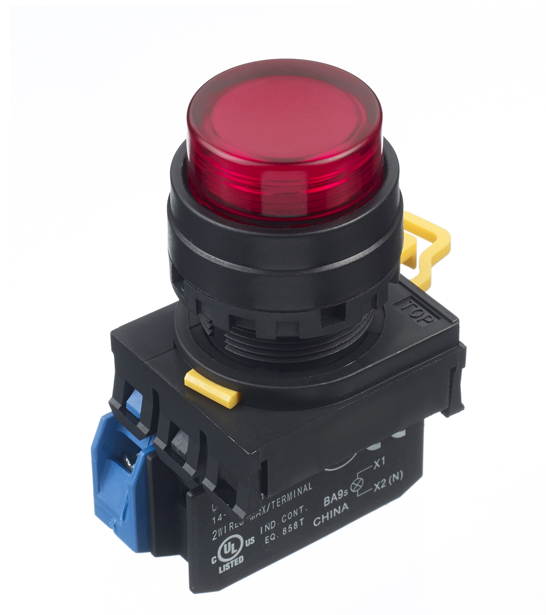 Idec YW Series Illuminated Push Button Complete Unit, Panel Mount, 22mm Cutout, SPST, IP65