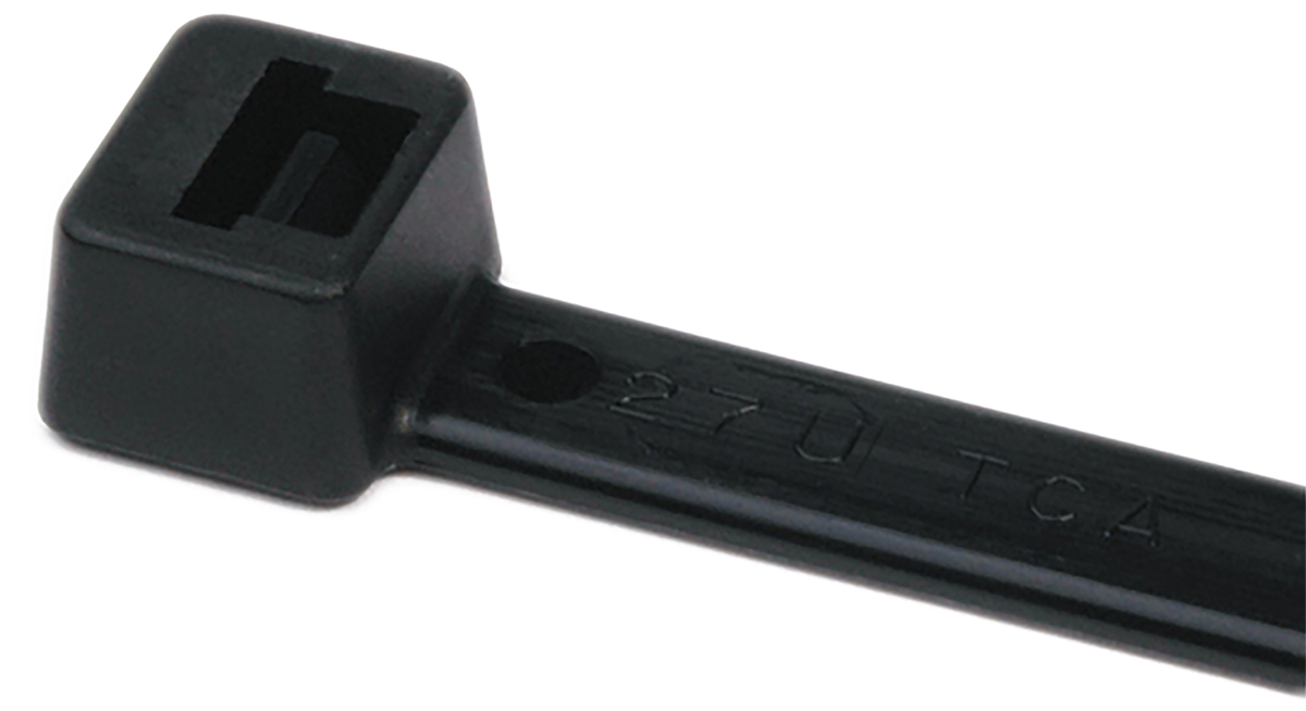 HellermannTyton Cable Tie, 365mm x 7.6 mm, Black Polyamide 6.6 (PA66), Pk-100