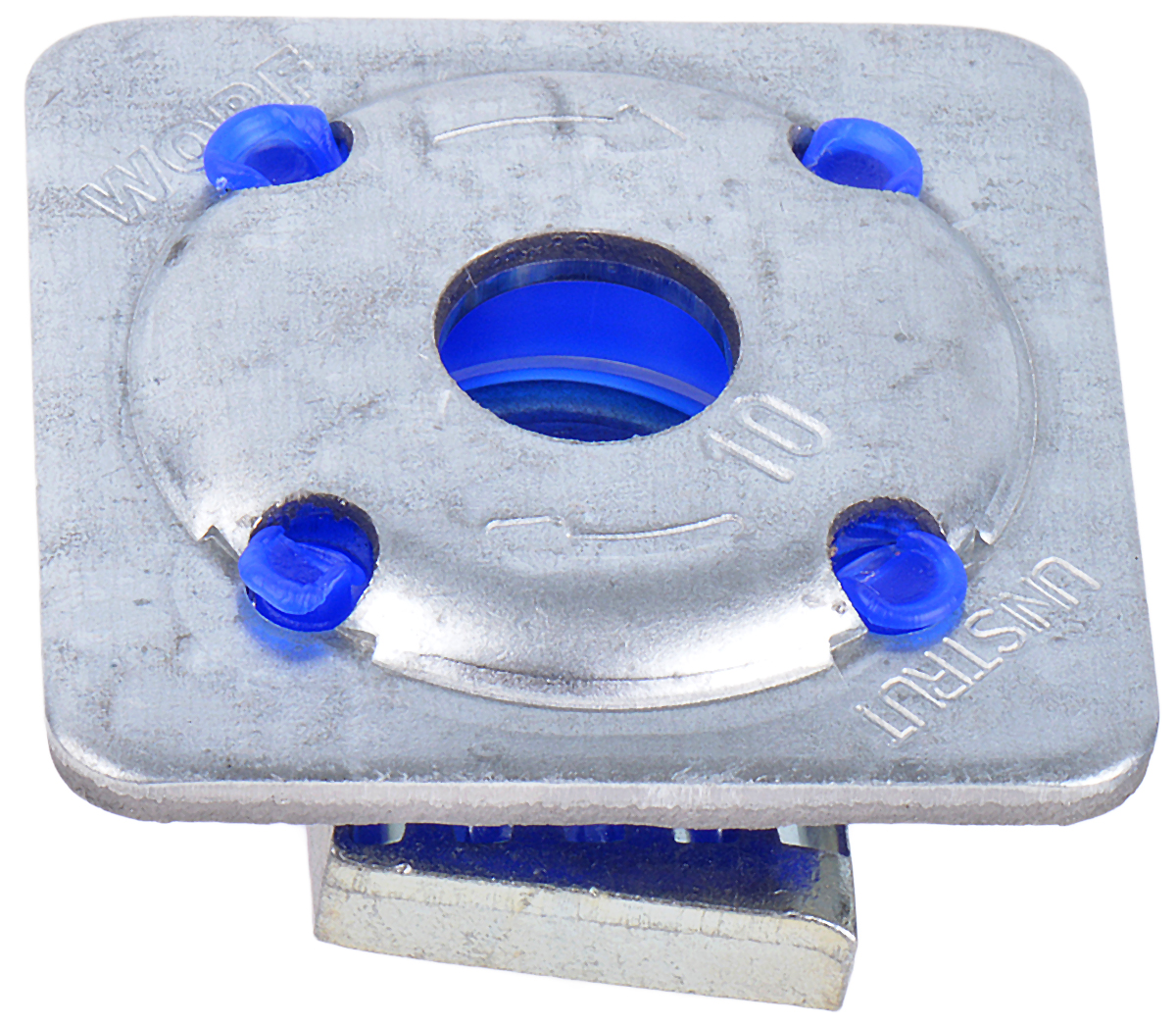 Unistrut Channel Nut, M10 x 41mm, Nut Base Dimensions 40 x 40mm, Zinc Plated Steel, 0.058g