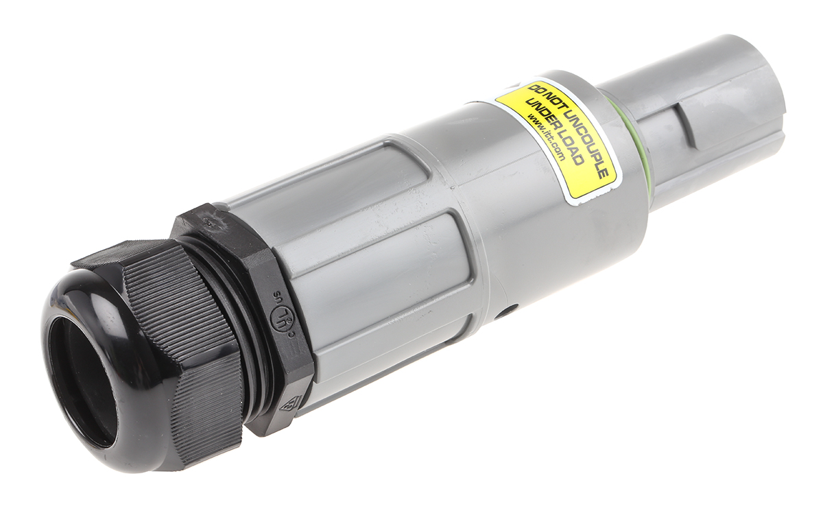 ITT Cannon, Veam Powerlock Grey Cable Mount Industrial Power Socket, Rated At 400A, 1.0 kV