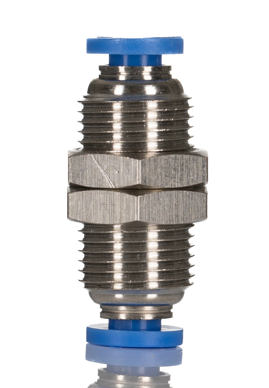 RS PRO Bulkhead Tube-to-Tube Adaptor, Push In 4 mm to Push In 4 mm, Tube-to-Tube Connection Style