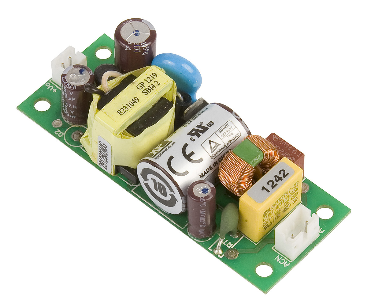 XP Power Switching Power Supply, ECL05US24-T, 24V dc, 210mA, 5W, 1 Output, 120 → 370 V dc, 85 → 264 V ac