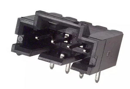 TE Connectivity AMPMODU MTE Series Right Angle Board PCB Header, 4 Contact(s), 2.54 mm Pitch, 1 Row, Shrouded