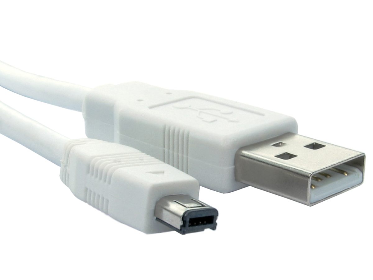 RS PRO USB 2.0, Male USB A to Male Mini USB B, 800mm