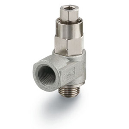 SMC AS-X785 Series Threaded Fitting, R 1/4 Inlet Port x Rc 1/4 Outlet Port