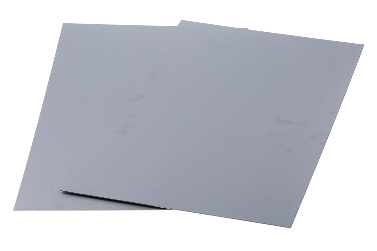 RS PRO Stainless Steel Metal Sheet 500mm x 300mm, 1.2mm Thick