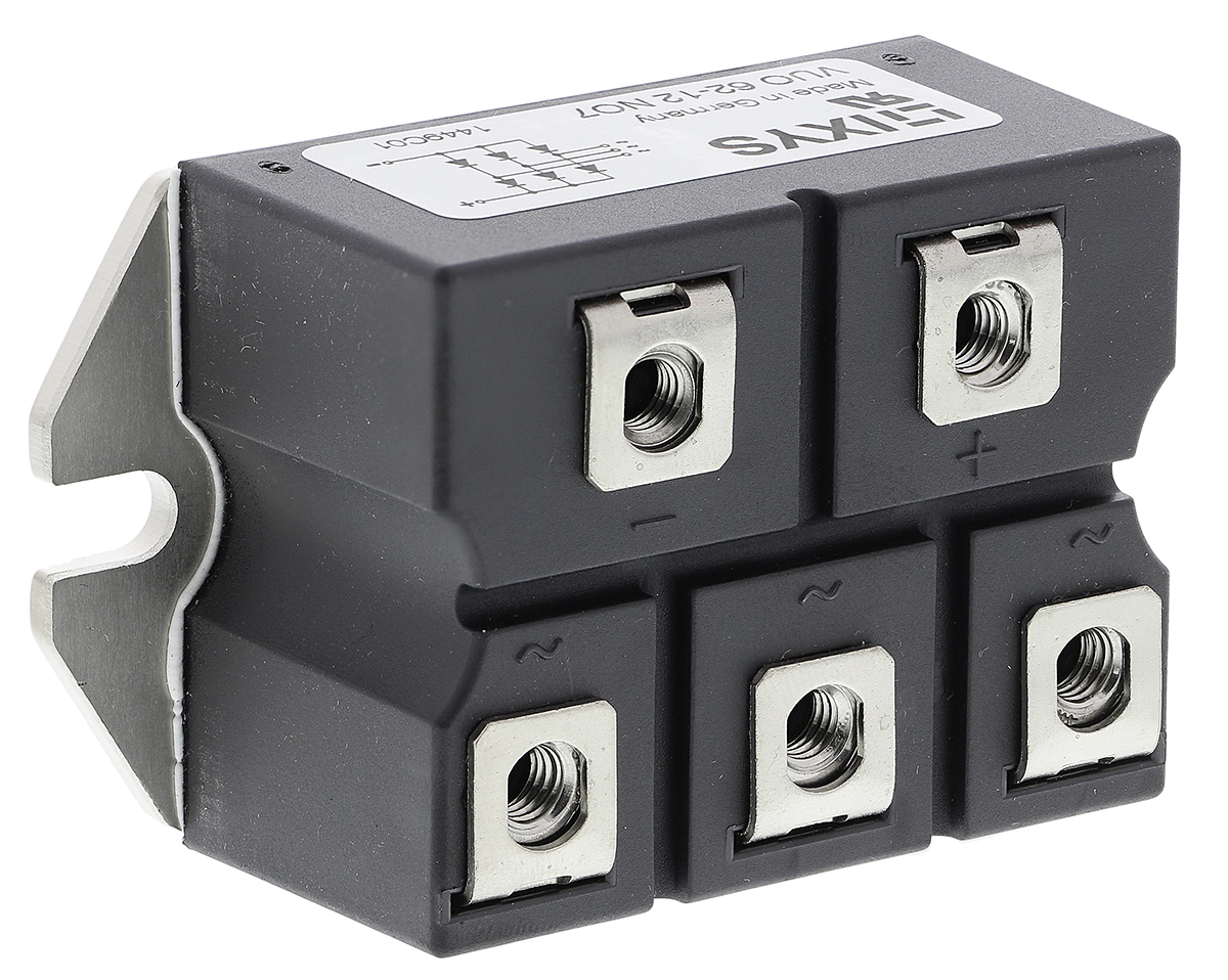 IXYS Bridge Rectifier Module, 63A, 1200V, 3-phase, 5-Pin