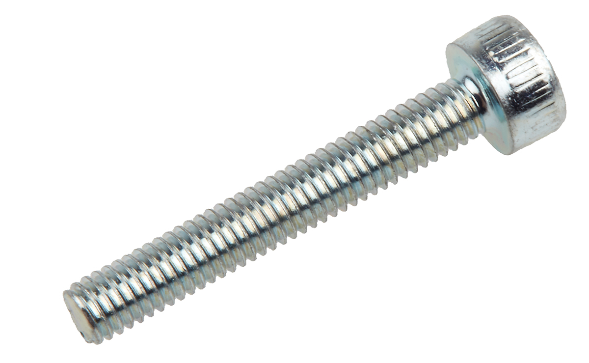 RS PRO Bright Zinc Plated Steel Hex Socket Cap Screw, DIN 912, M3 x 20mm