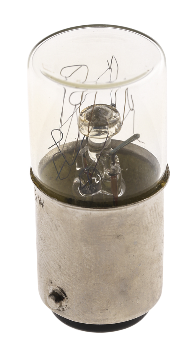 Orbitec BA15d Indicator Light, Clear, 255 V, 20 mA, 2000h