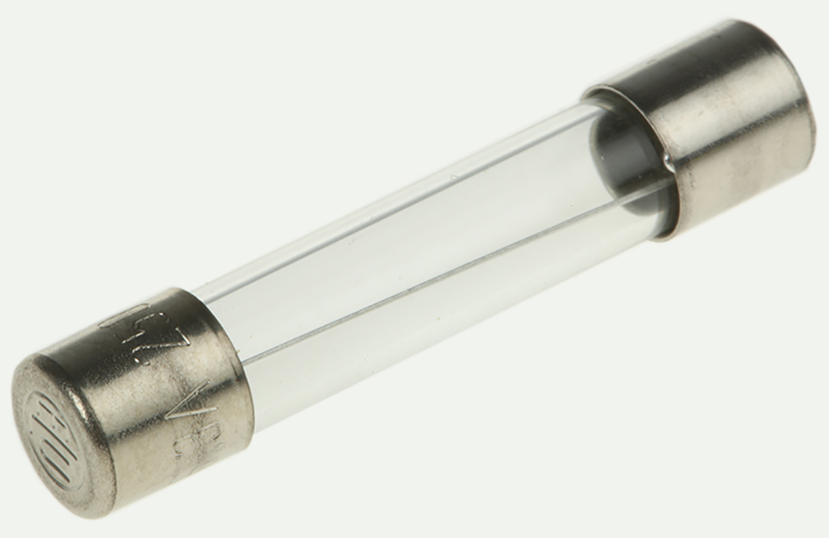 SIBA 70-059-61 6.3A, Glass Cartridge Fuse, 6.3A, Speed T, 6.3 x 32mm