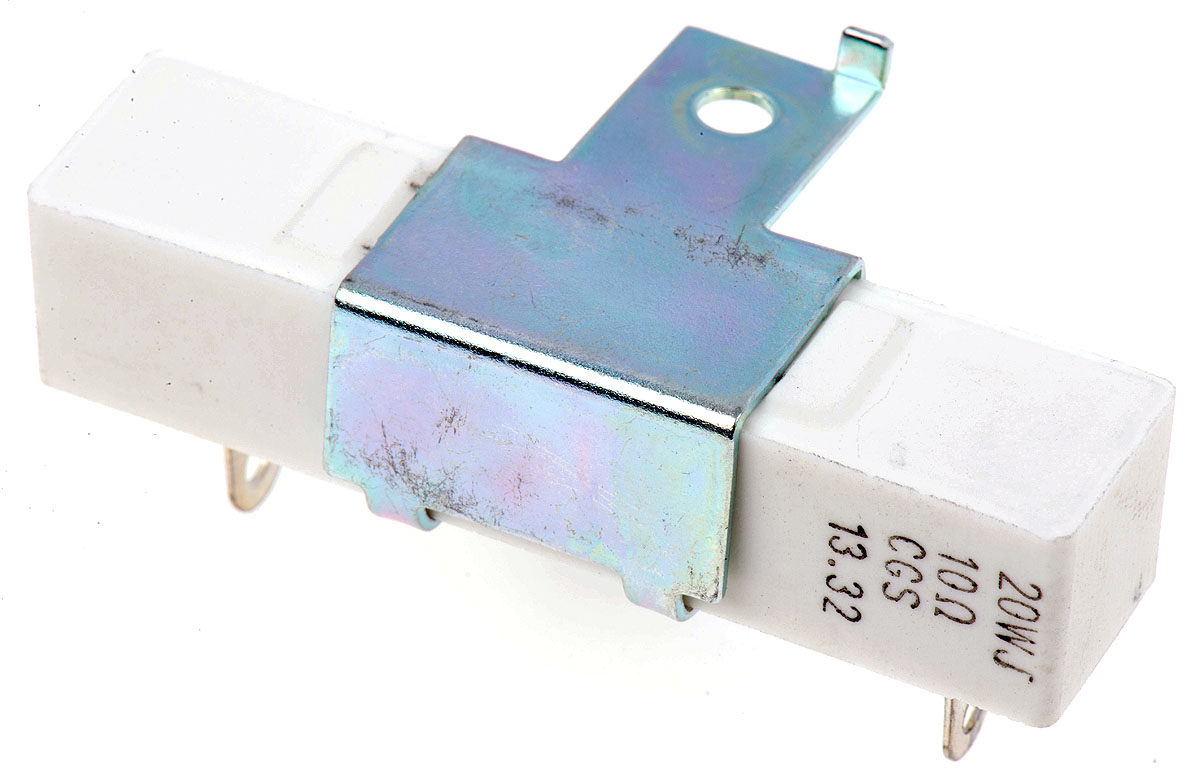 TE Connectivity, 10Ω 20W Wire Wound Chassis Mount Resistor SQBW2010RJ ±5%