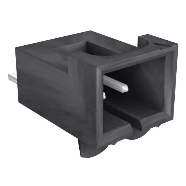 Molex SL Series Right Angle Surface PCB Header, 2 Contact(s), 2.54 mm Pitch, 1 Row, Shrouded