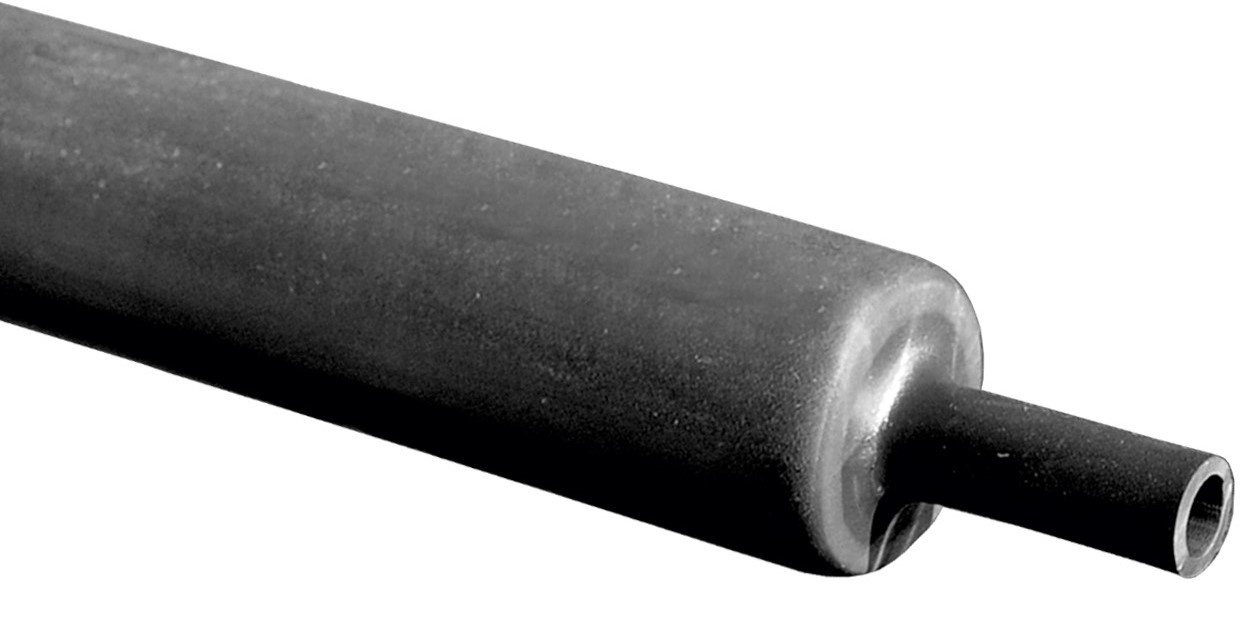 RS PRO Halogen Free Heat Shrink Tubing, Black 40mm Sleeve Dia. x 100cm Length 3:1 Ratio