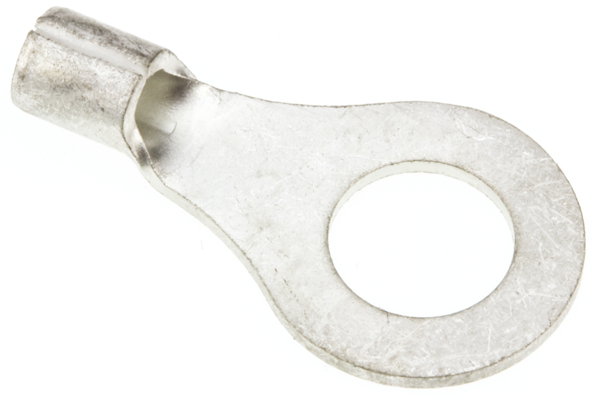 JST, R Uninsulated Ring Terminal, 6mm Stud Size, 1mm² to 2.6mm² Wire Size
