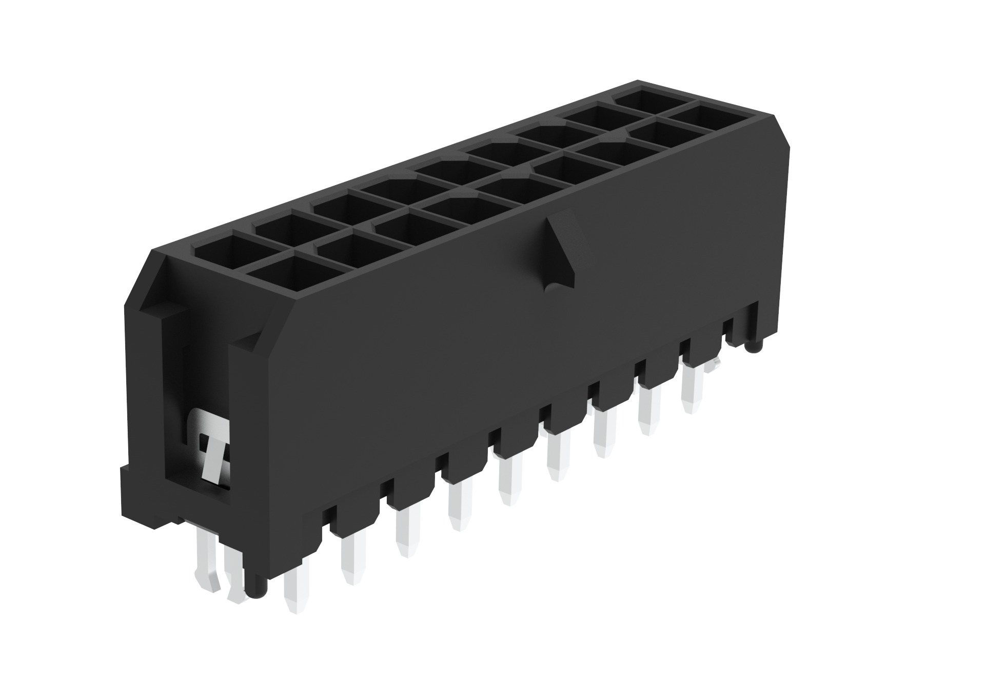 Amphenol Communications Solutions G88MP181028 Series Vertical Board Mount PCB Socket, 18-Contact, 2-Row, 3mm Pitch,