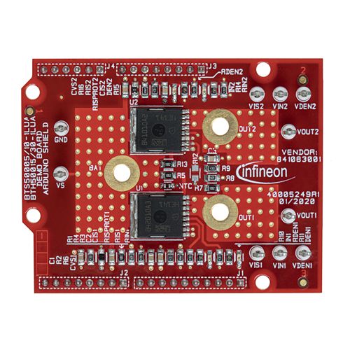 Infineon Power PROFETTM + 24/48V Shield for Arduino Motor Control for BTH500xx-1LUA for Arduino
