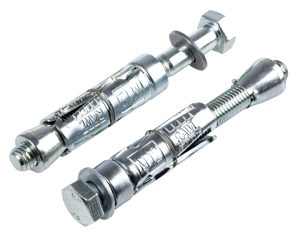 RawlPlug Steel Masonry Anchor M12 x 120mm, 20mm Fixing Hole