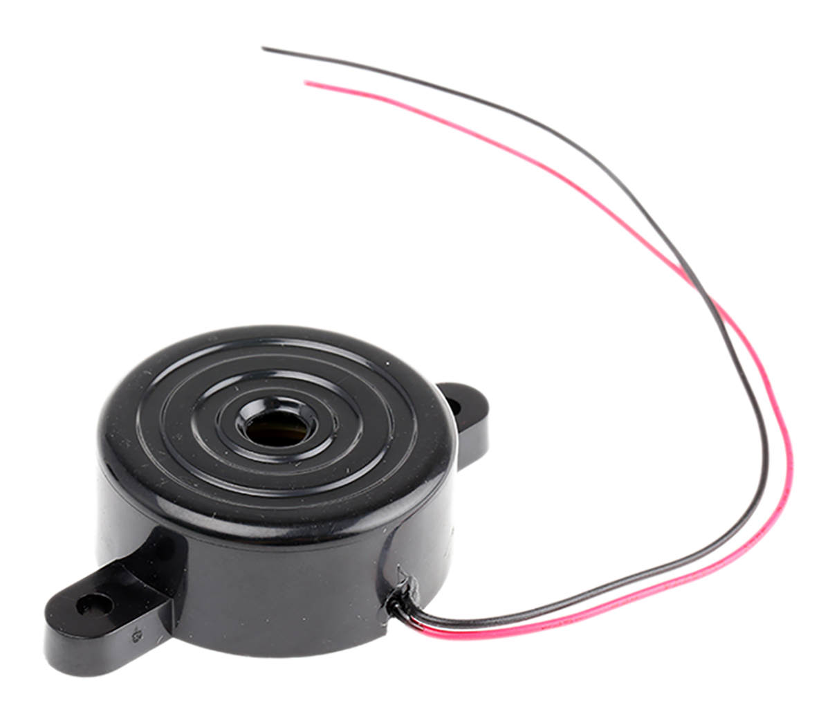 RS PRO 96dB Panel Mount Continuous Internal Piezo Buzzer, 33.7 (Dia.) x 14.5mm, 3V dc Min, 18V dc Max