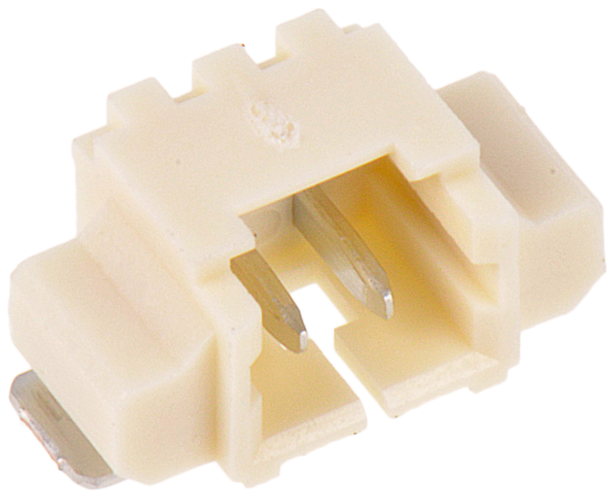 Molex PicoBlade Series Right Angle Surface PCB Header, 2 Contact(s), 1.25 mm Pitch, 1 Row, Shrouded