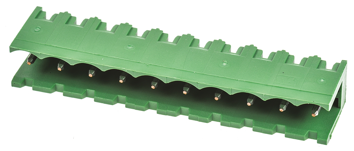TE Connectivity, 5.08mm Pitch, Buchanan, 10 Way, Pluggable Terminal Block, Header, Through Hole, Solder Termination,
