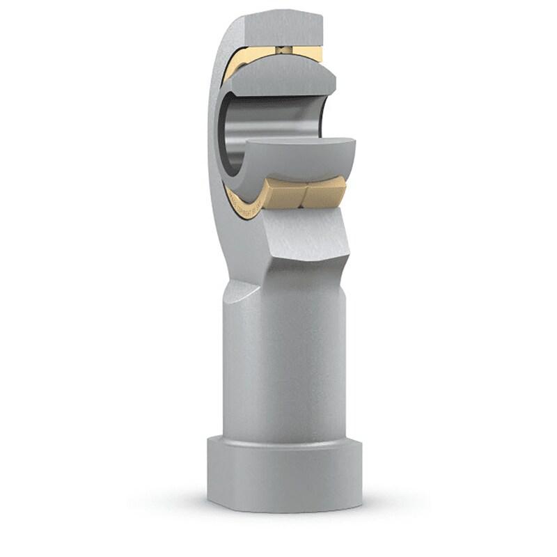 SKF SILKAC M8 Female Steel Rod End, 8mm Bore, 25mm Long, Metric Thread Standard, Female Connection Gender