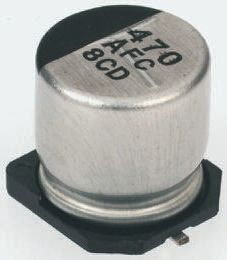 Panasonic 100μF Aluminium Electrolytic Capacitor 6.3V dc, Surface Mount - EEEFC0J101AP