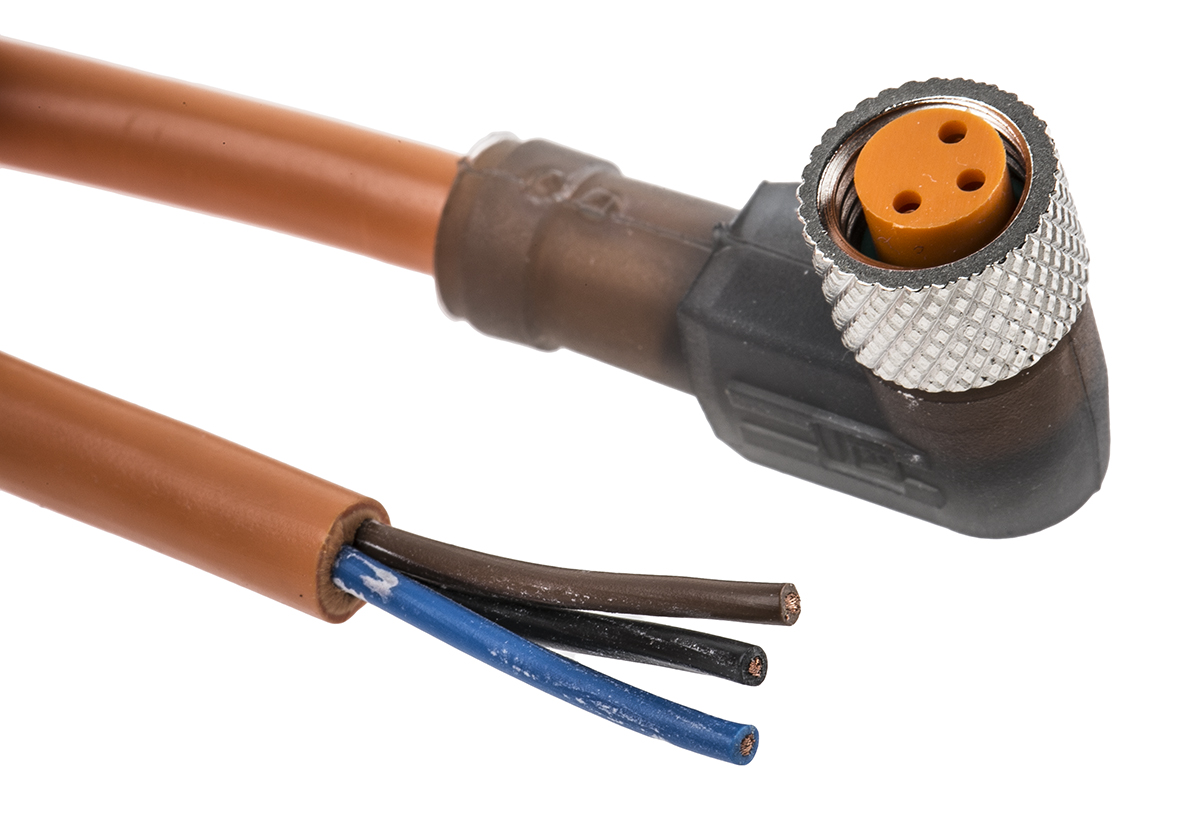 Lumberg Automation Female 3 way M8 to Unterminated Free End Sensor Actuator Cable, 2 m
