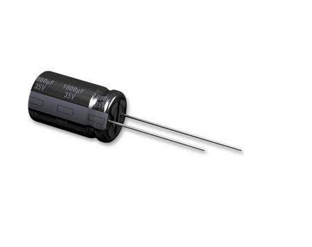 Panasonic 1000μF Aluminium Electrolytic Capacitor 35V dc, Radial, Through Hole - EEUFR1V102B