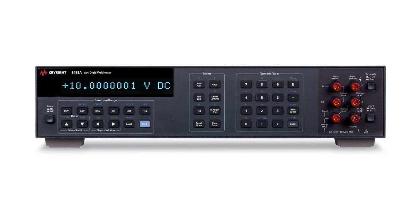 Keysight Technologies 3458A Bench Digital Multimeter, True RMS, 1A ac Max, 1A dc Max, 600V ac Max