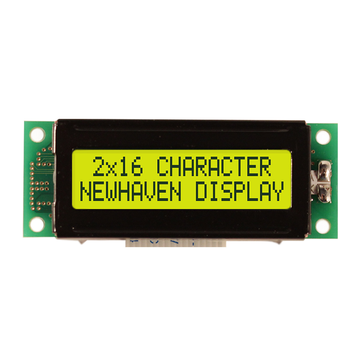 NEWHAVEN DISPLAY INTERNATIONAL NHD-02161Z-FSY-YBW-C NHD-02161Z Alphanumeric LCD Alphanumeric Display, Yellow-Green on