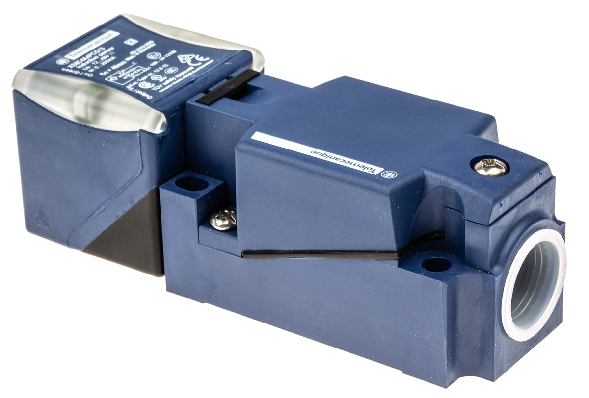 Telemecanique Sensors Inductive Block Proximity Sensor, 40 mm Detection, PNP NO+NC, 12 → 48 V dc