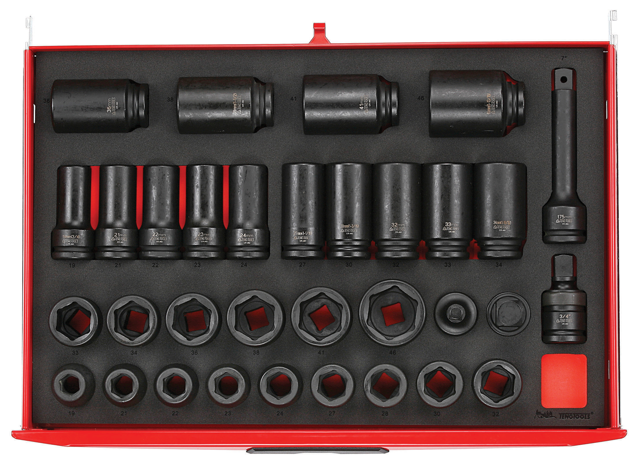 Teng Tools 3/4in, 3/4 in Drive Impact Socket
