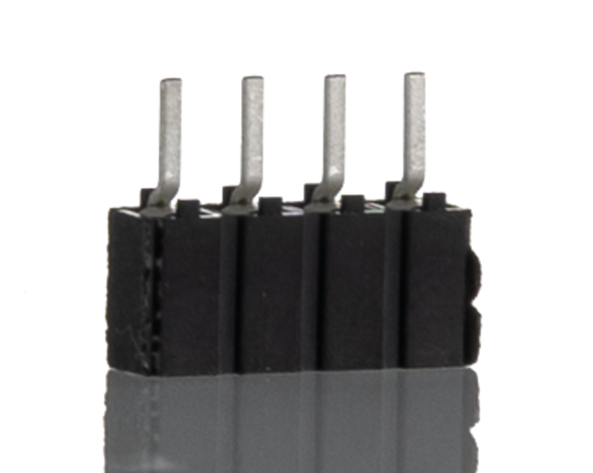 Samtec CES Series Straight Through Hole Mount PCB Socket, 4-Contact, 1-Row, 2.54mm Pitch, Solder Termination